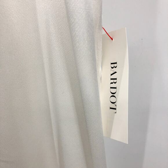 BARDOT Women's Joelle Side Leg Midi Skirt XXL US 12 Orchid White Front Knot NWT - Picture 9 of 14